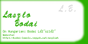 laszlo bodai business card